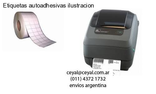 Etiquetas autoadhesivas ilustracion