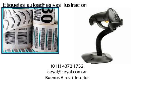 Etiquetas autoadhesivas ilustracion