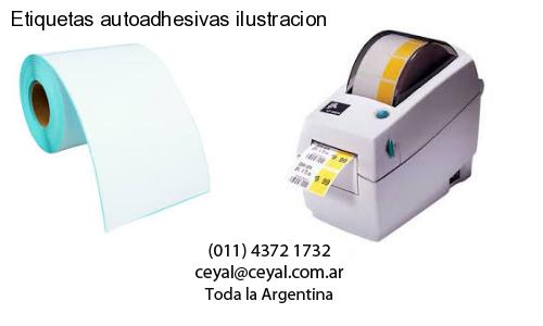 Etiquetas autoadhesivas ilustracion