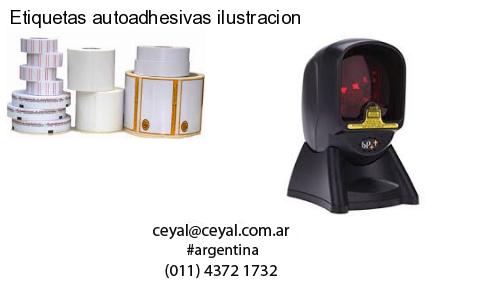 Etiquetas autoadhesivas ilustracion