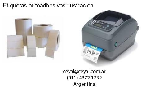 Etiquetas autoadhesivas ilustracion
