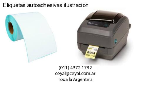 Etiquetas autoadhesivas ilustracion