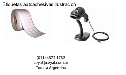 Etiquetas autoadhesivas ilustracion