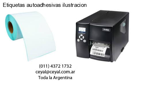 Etiquetas autoadhesivas ilustracion