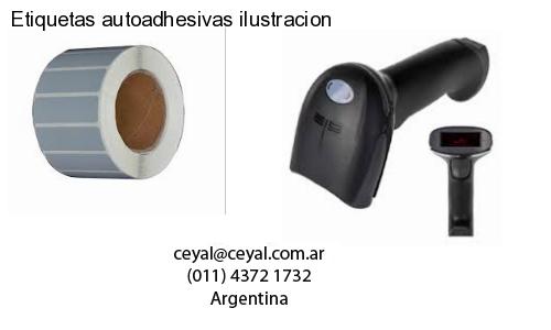 Etiquetas autoadhesivas ilustracion