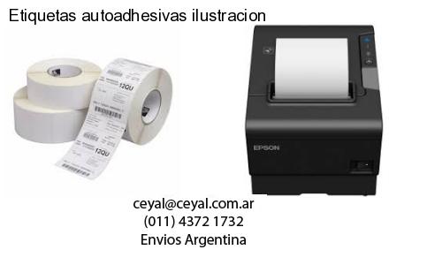 Etiquetas autoadhesivas ilustracion