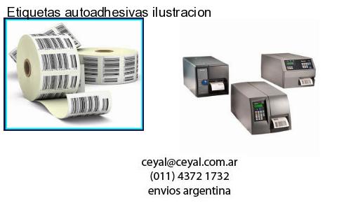 Etiquetas autoadhesivas ilustracion