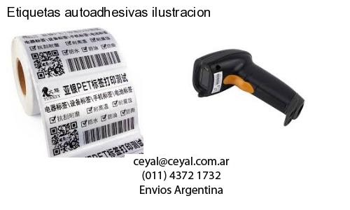 Etiquetas autoadhesivas ilustracion