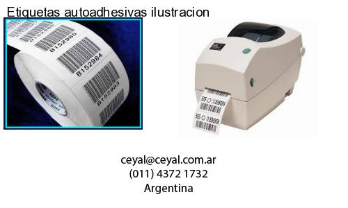 Etiquetas autoadhesivas ilustracion