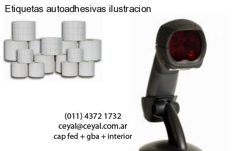 Etiquetas autoadhesivas ilustracion