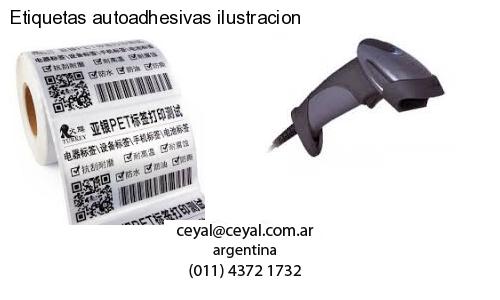 Etiquetas autoadhesivas ilustracion
