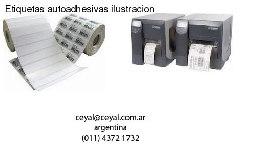 Etiquetas autoadhesivas ilustracion