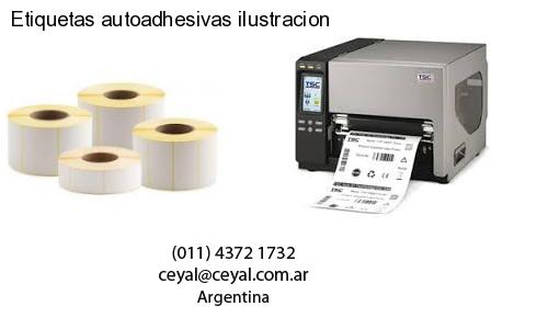 Etiquetas autoadhesivas ilustracion