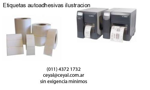 Etiquetas autoadhesivas ilustracion