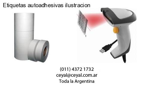 Etiquetas autoadhesivas ilustracion
