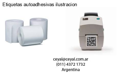 Etiquetas autoadhesivas ilustracion