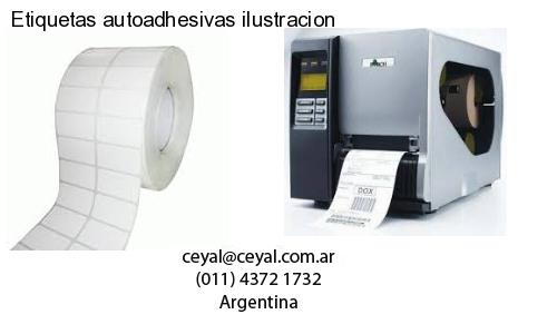 Etiquetas autoadhesivas ilustracion