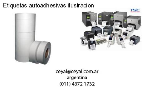 Etiquetas autoadhesivas ilustracion