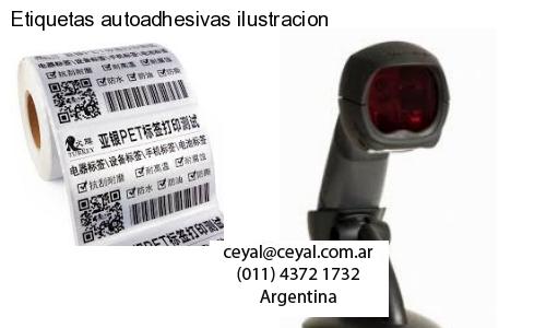 Etiquetas autoadhesivas ilustracion