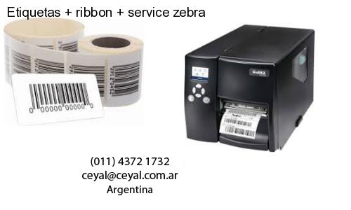 Etiquetas ribbon service zebra