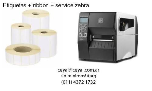 Etiquetas ribbon service zebra