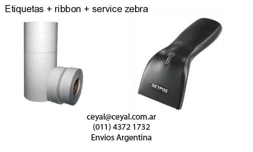 Etiquetas ribbon service zebra