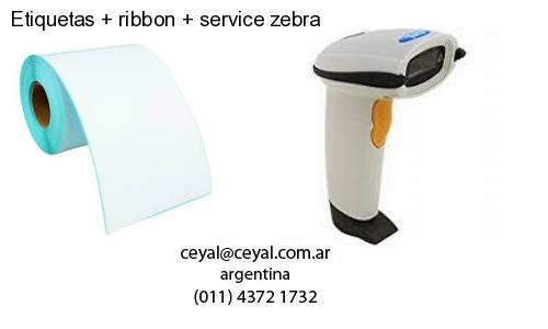 Etiquetas ribbon service zebra