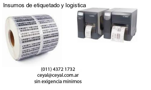 Insumos de etiquetado y logistica