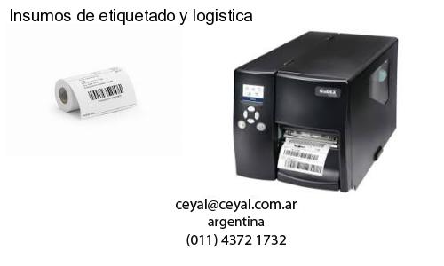 Insumos de etiquetado y logistica