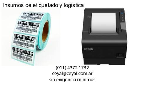 Insumos de etiquetado y logistica