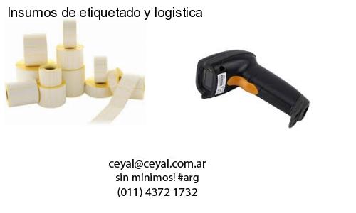 Insumos de etiquetado y logistica
