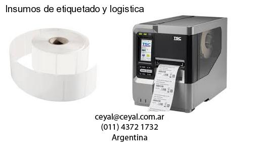 Insumos de etiquetado y logistica