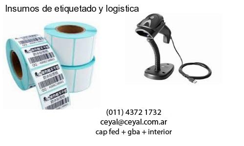 Insumos de etiquetado y logistica