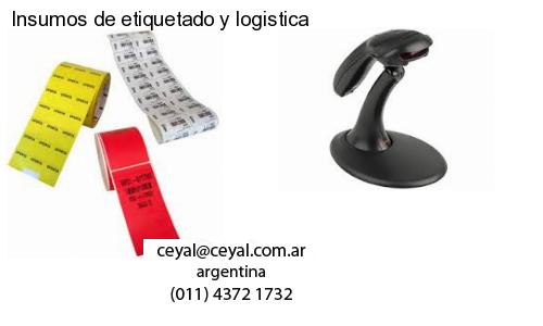 Insumos de etiquetado y logistica