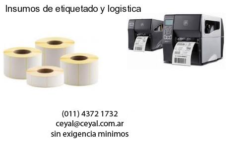 Insumos de etiquetado y logistica