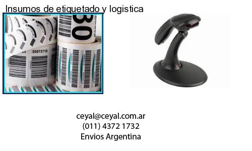 Insumos de etiquetado y logistica