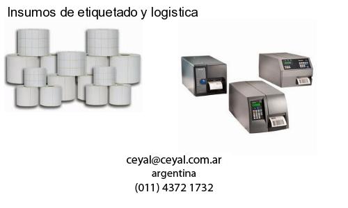 Insumos de etiquetado y logistica