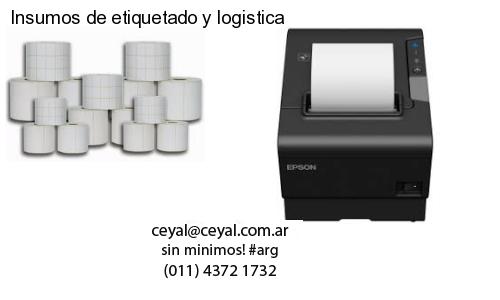 Insumos de etiquetado y logistica