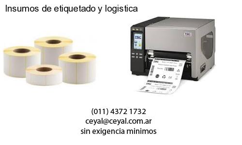 Insumos de etiquetado y logistica