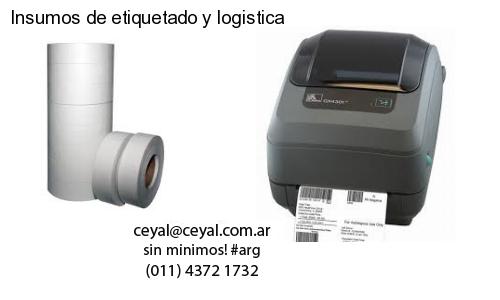 Insumos de etiquetado y logistica