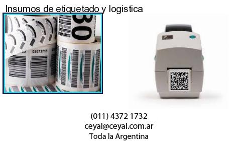Insumos de etiquetado y logistica