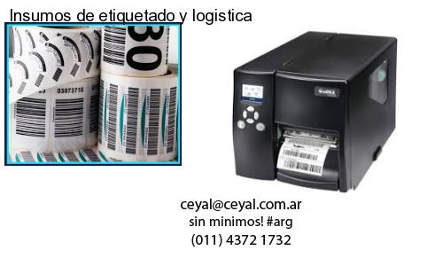 Insumos de etiquetado y logistica