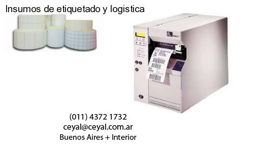 Insumos de etiquetado y logistica