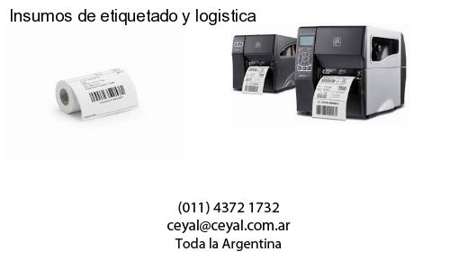 Insumos de etiquetado y logistica