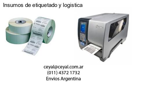 Insumos de etiquetado y logistica