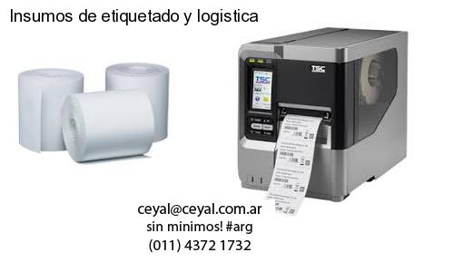 Insumos de etiquetado y logistica