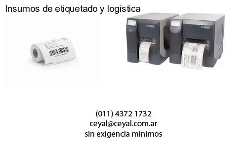 Insumos de etiquetado y logistica