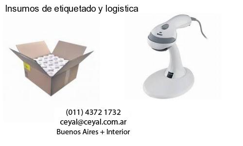 Insumos de etiquetado y logistica