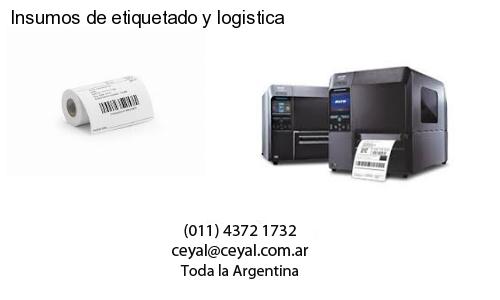Insumos de etiquetado y logistica