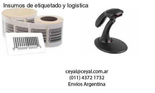 Insumos de etiquetado y logistica